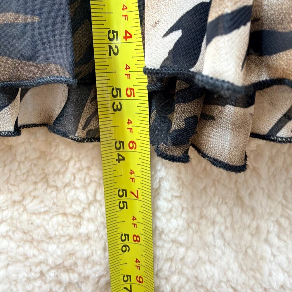Glamazon Tiger Zebra Chevron Colorblock Bandeau Tube Halter Maxi Dress M Summer - Picture 5 of 8